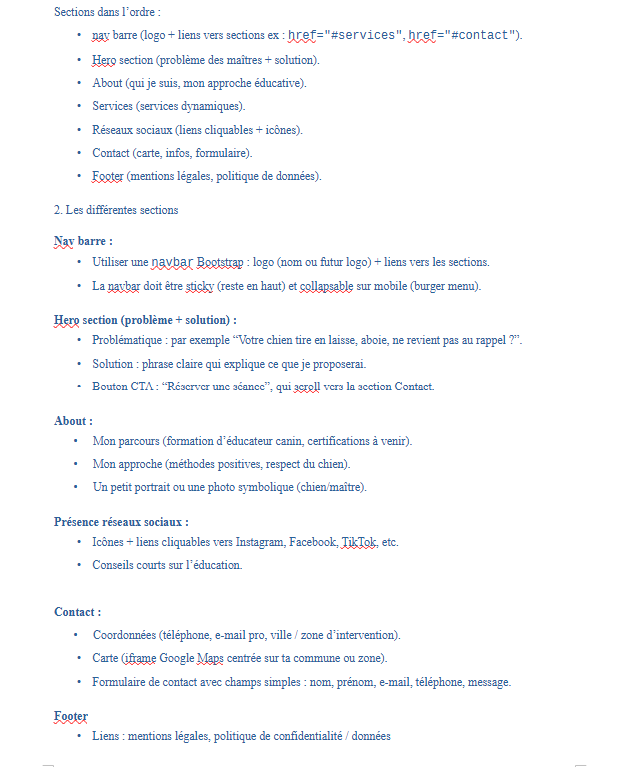 Objectifs et arborescence